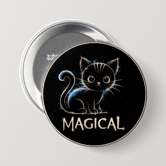 Magical Cat Button (Voorkant /achterkant)