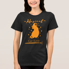 Magical Cat Lady Shirt Cute Halloween Shirt