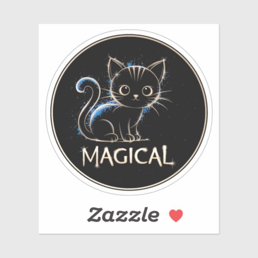 Magical Cat Sticker (Vel)