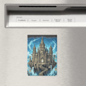 Magical Celestial Floating Castle In The Clouds Magneet (Insitu (Vaatwasser))