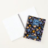 Magical Celestial Pattern Sun Moons Stars Monogram Notitieboek (Binnen)