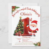 Magical Christmas Birthday Card for Girls Feestdagenkaart (Voorkant)