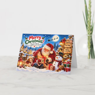 Magical Christmas Card for Kids Kaart