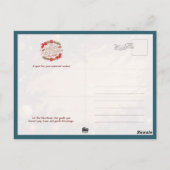 Magical Christmas City Fireworks Night Briefkaart (Achterkant)