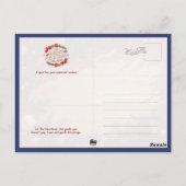 Magical Christmas City Fireworks Night Briefkaart (Achterkant)