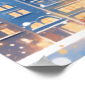 Magical Christmas City Fireworks Night Poster (Hoek)