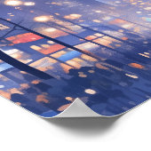 Magical Christmas City Fireworks Night Poster (Hoek)