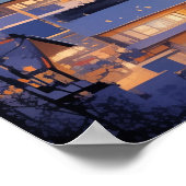 Magical Christmas City Fireworks Night Poster (Hoek)