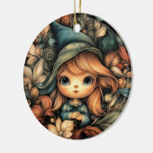 Magical Christmas Elf Keramisch Ornament (Links)