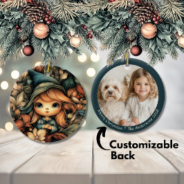 Magical Christmas Elf Keramisch Ornament