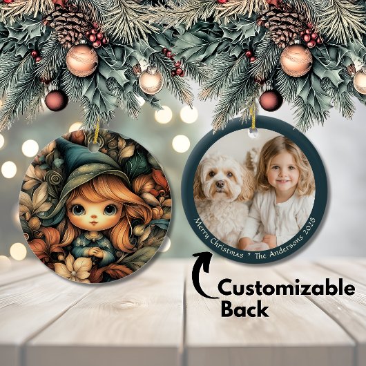 Magical Christmas Elf Keramisch Ornament