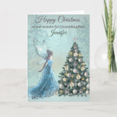 Magical Christmas Fairy Card for Granddaughter  Kaart (Voorkant)