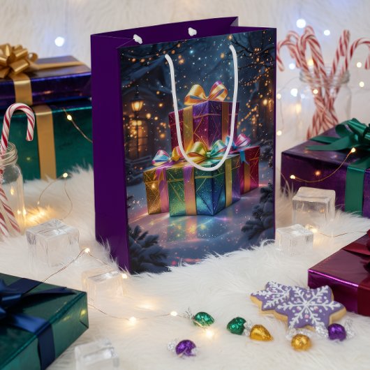 Magical Christmas Gift Bag – Luxury Festive Medium Cadeauzakje