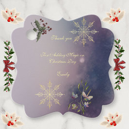 Magical Christmas Glow Birthday favor tags Bedankjes Labels