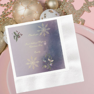 Magical Christmas Glow Christmas Birthday Napkins Servet