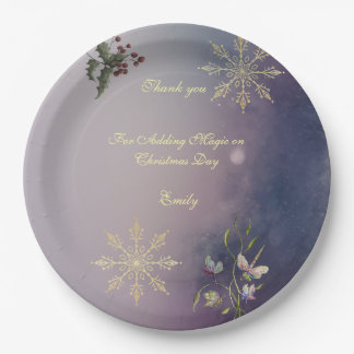 Magical Christmas Glow Christmas Birthday plates Papieren Bordje
