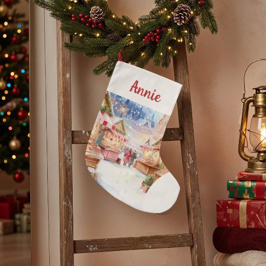 Magical Christmas Market Grote Kerstsok