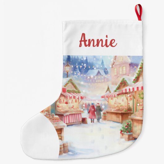 Magical Christmas Market Grote Kerstsok (Achterkant)