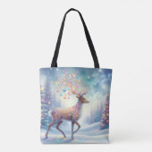 Magical Christmas Reindeer Tote Tote Bag (Achterkant)