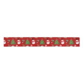 Magical Christmas – Santa, Reindeer & Snowflakes Grosgrain Lint (Voorkant)