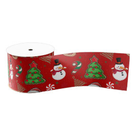 Magical Christmas – Santa, Reindeer & Snowflakes Grosgrain Lint