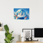 Magical Christmas Snow Globe Poster (Thuiskantoor)