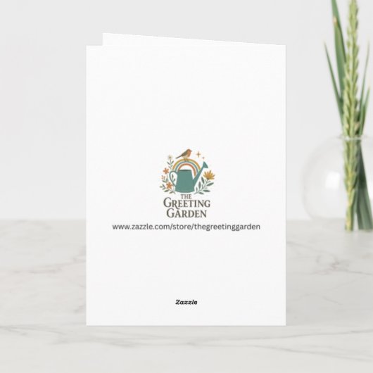 Magical Christmas Time Custom Christmas Greeting Kaart (Achterkant)