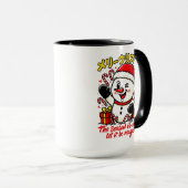 Magical & Classic Christmas Snowman Mug Holiday  Mok (Voorkant rechts)