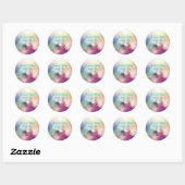 Magical Clouds Heavenly Cloudscape Wedding Ronde Sticker (Vel)