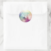 Magical Clouds Heavenly Cloudscape Wedding Ronde Sticker (Tas)