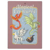 Magical Creatures Vintage Graphic Klembord (Achterkant)