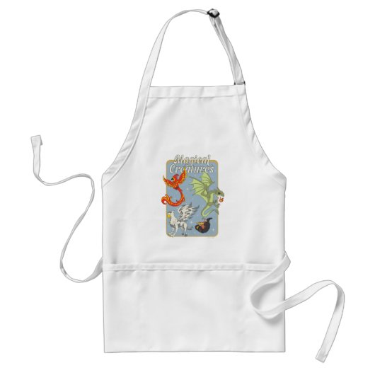 Magical Creatures Vintage Graphic Standaard Schort (Voorkant)
