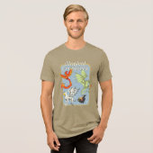 Magical Creatures Vintage Graphic Tri-Blend Shirt (Voorkant volledig)