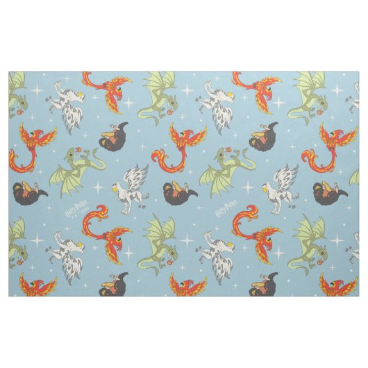 Magical Creatures Vintage Pattern Stof (Fat Quarter)