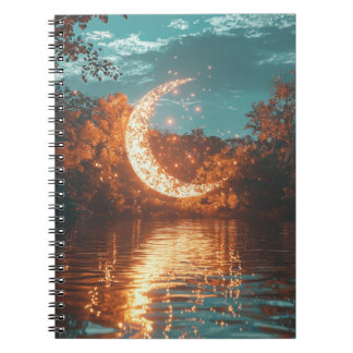 Magical Crescent Moon Spiral Notitieboek