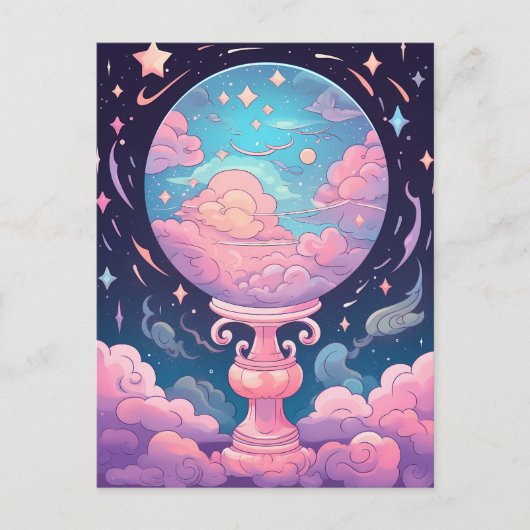 Magical Crystal Ball Briefkaart (Voorkant)