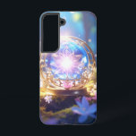 Magical Crystal Orb Forest telefoonhoesje Samsung Galaxy Hoesje<br><div class="desc">Vervoer jezelf naar een betoverd rijk elke keer dat je naar je telefoon reikt met dit boeiende hoesje. Met een mystieke illustratie van een gloeiende kristallen bol die rust op een bemoste bosbodem, omringd door delicate wilde bloemen onder zacht zonlicht, roept dit ontwerp gevoelens van verwondering en magie op. Het...</div>