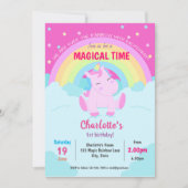 Magical Cute Unicorn Birthday Kaart (Voorkant)