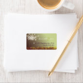 Magical Dandelion Wedding Address Etiket (Insitu)