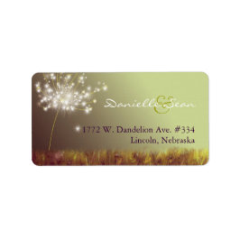 Magical Dandelion Wedding Address Etiket