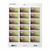 Magical Dandelion Wedding Address Etiket (Full Sheet)