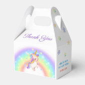 Magical Day Rainbow Stars Unicorn Birthday  Bedankdoosjes (Voorkant Zijde)
