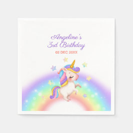 Magical Day Rainbow Stars Unicorn Birthday Servet