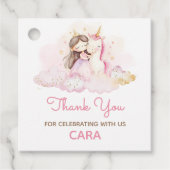 Magical Day Unicorn Birthday Party  Bedankjes Labels (Voorkant)