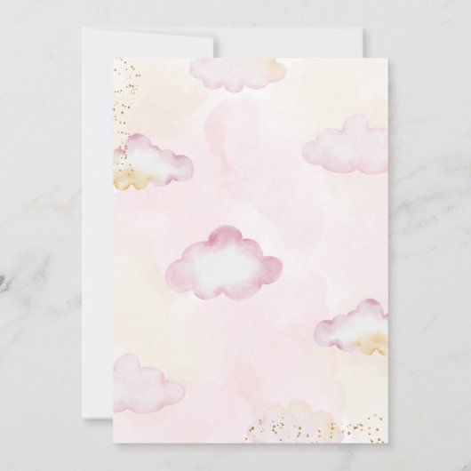 Magical Day Unicorn Birthday Party Kaart (Achterkant)