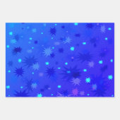 Magical Deep Blue Starry Sky uit 1970 Inpakpapier Vel (Voorkant 2)