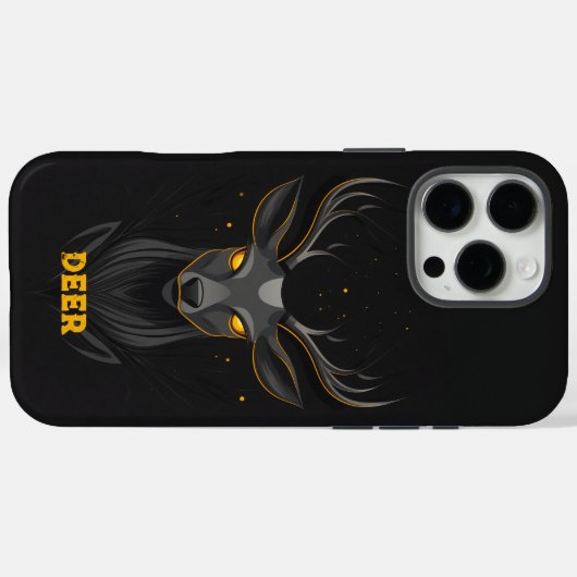 Magical Deer Black Case-Mate iPhone Case (Achterkant (horizontaal))
