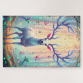 Magical Deer in Dreamy Forest Legpuzzel (Horizontaal)