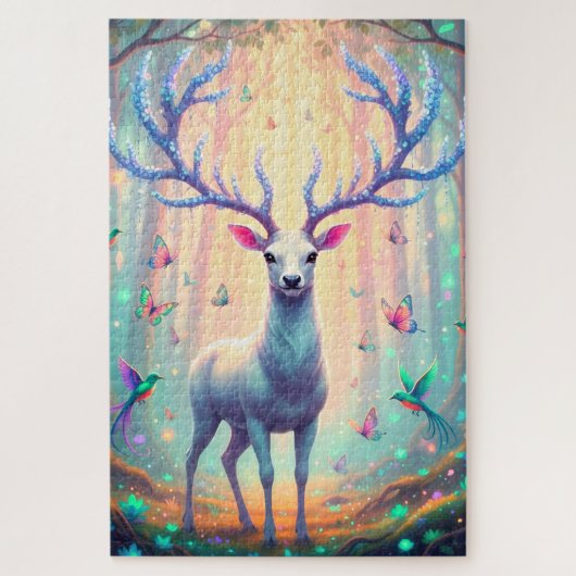 Magical Deer in Dreamy Forest Legpuzzel (Verticaal)