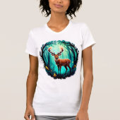 Magical Deer Woodland T-shirt (Voorkant)